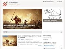 Tablet Screenshot of escvelocity.com